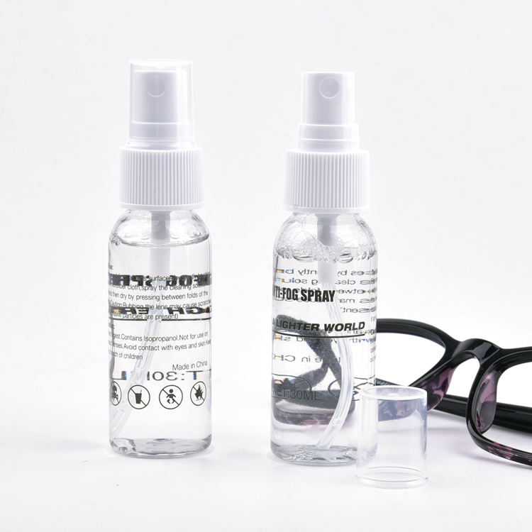 Nettoyant pour lunettes en spray anti-buée polyvalent écologique