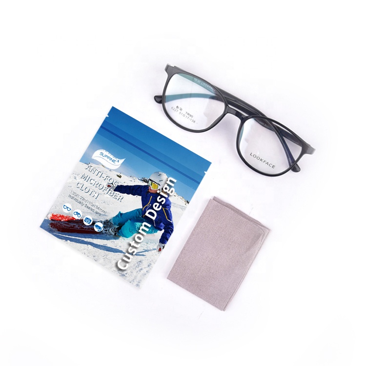 Tissu anti-buée pour lunettes de conception personnalisée_Tissu anti-buée