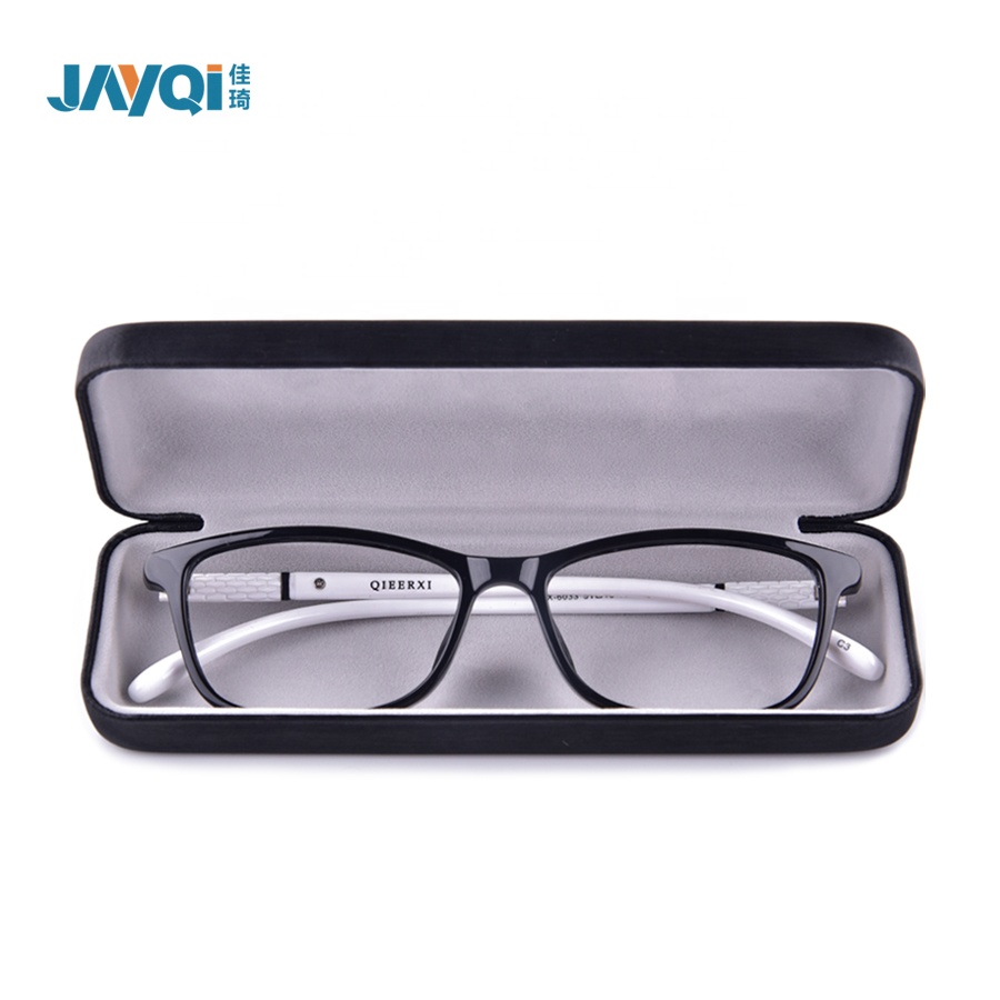 Étui à lunettes de soleil en cuir Logo personnalisé Boîte à lunettes optiques 