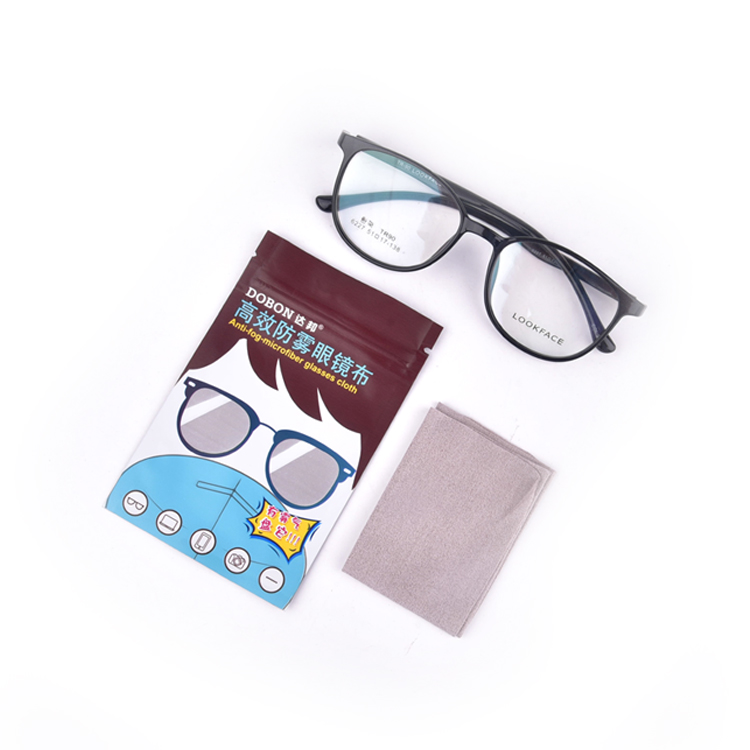 Chiffon anti-buée pour lunettes en microfibre sèche de haute qualité